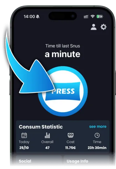 Breezer App - Snus tracken