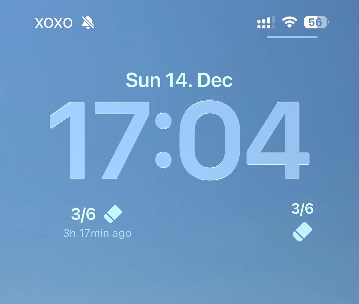 Breezer Tracking-Widget auf dem Sperrbildschirm