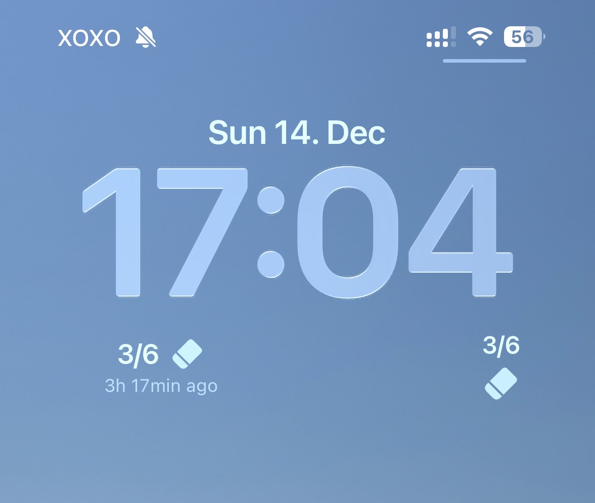 Breezer tracking widget on lockscreen
